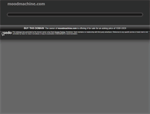 Tablet Screenshot of moodmachine.com